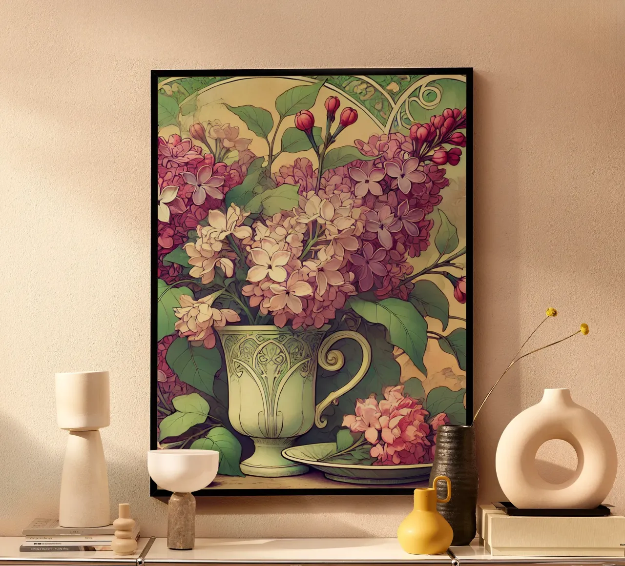 Lilla poster da Art-Nouveau-Dsg