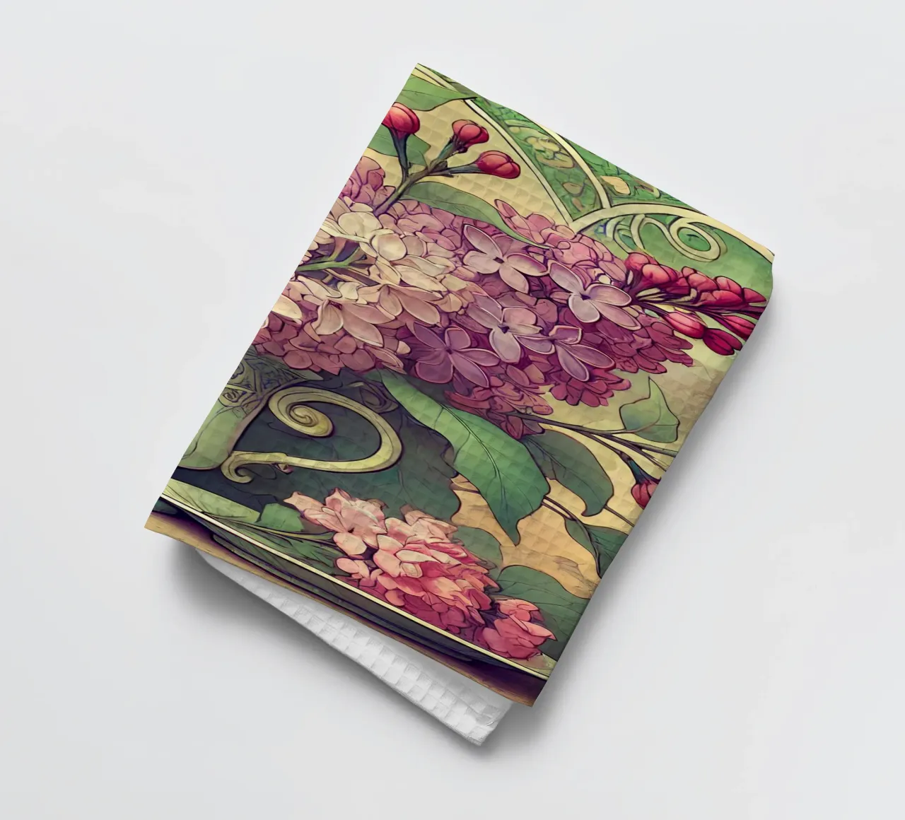 Lilas torchon de Art-Nouveau-Dsg