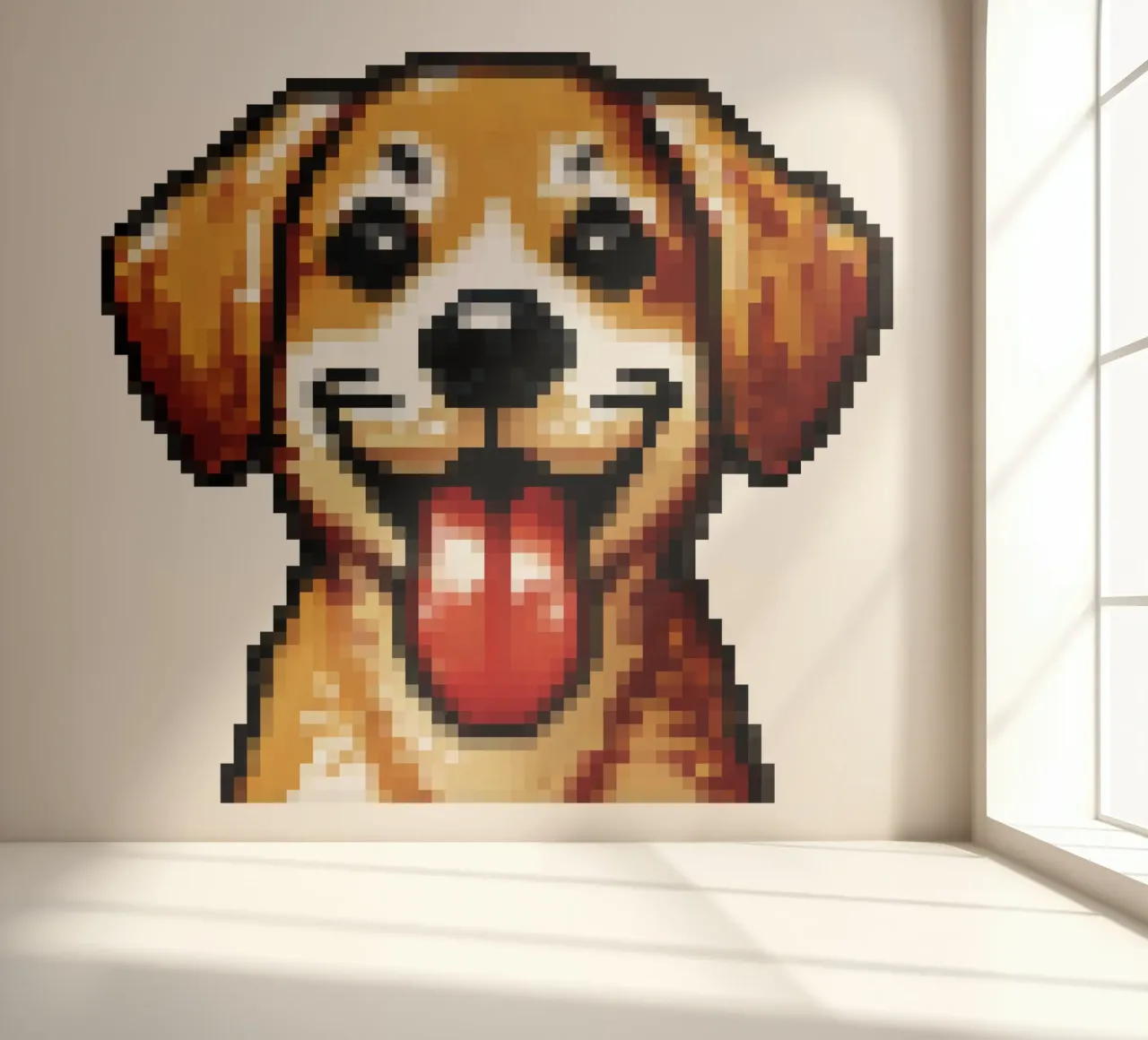 Dog - Pixelart photo wallpaper by pixelart
