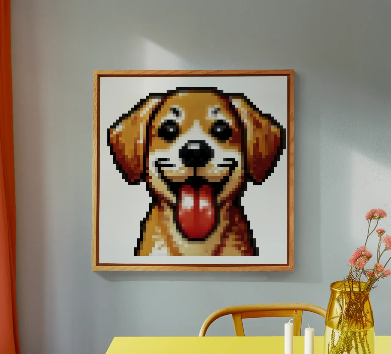 Cane - Pixelart plexiglass da pixelart