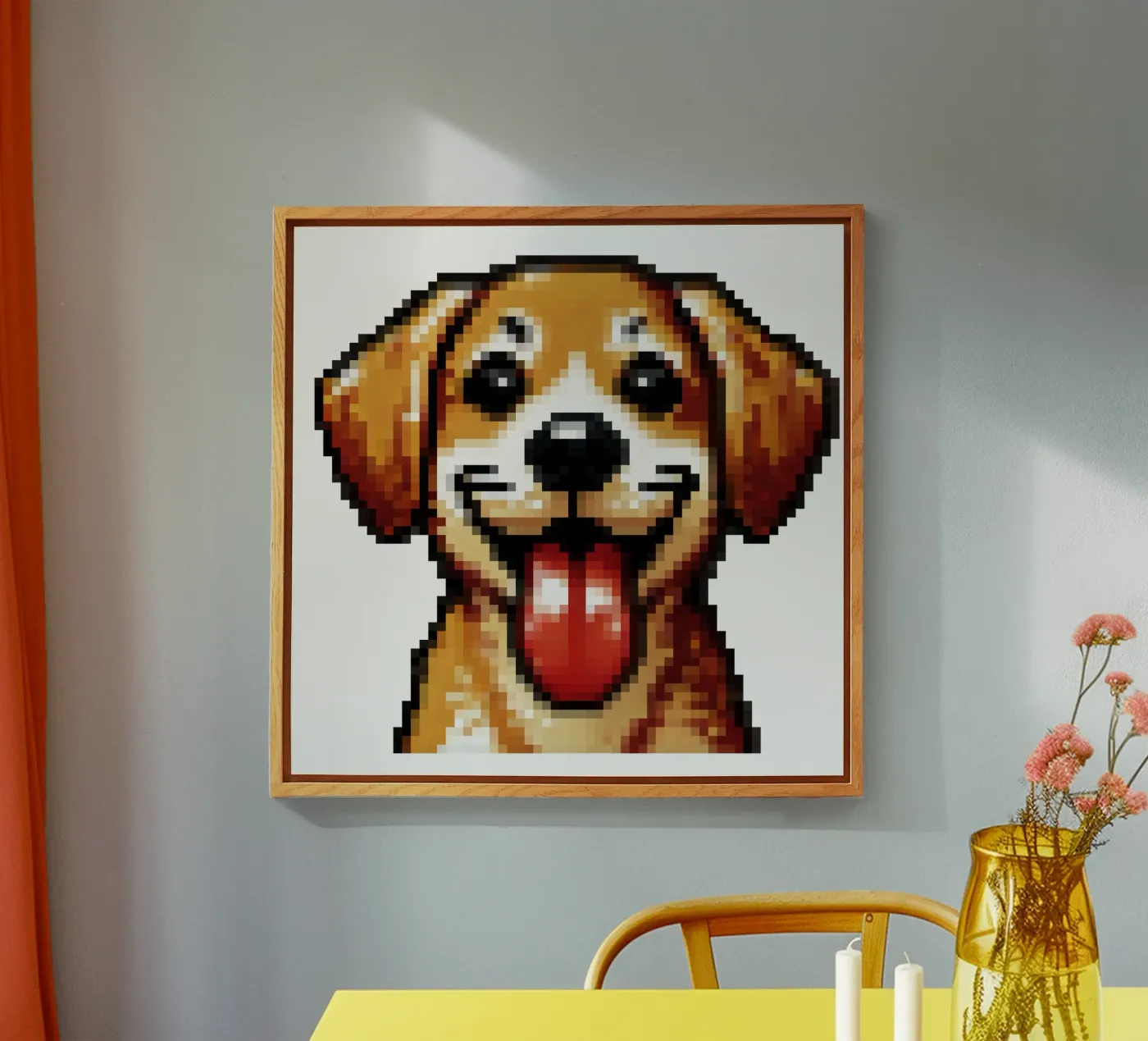 Dog - Pixelart Acryl-Glas von pixelart