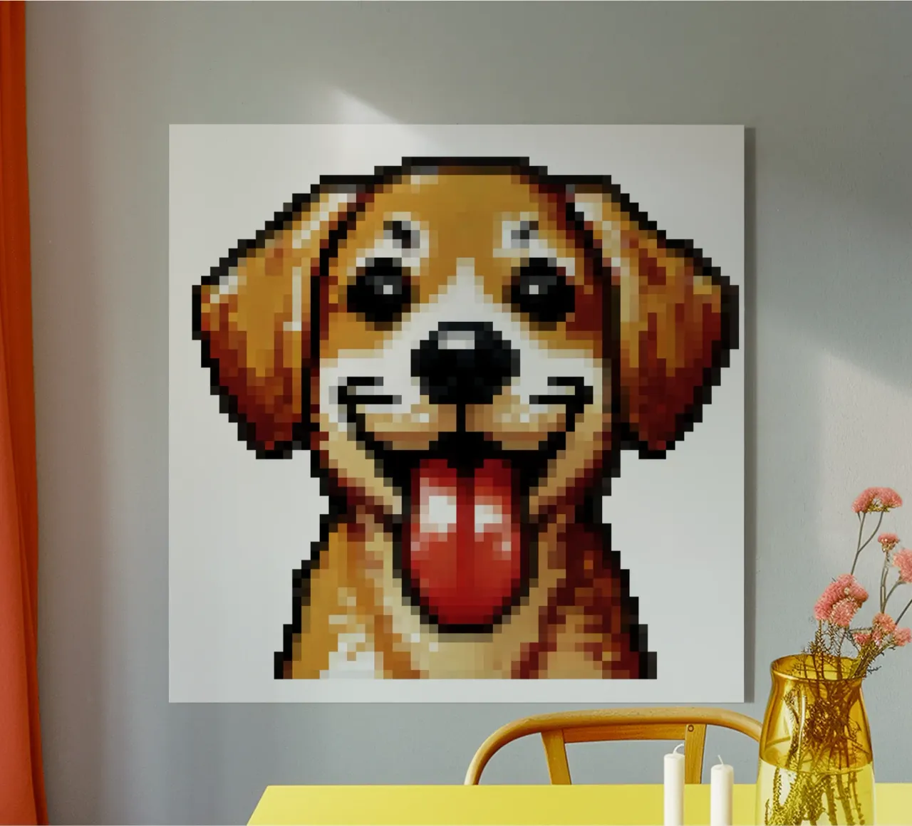 Cane - Pixelart plexiglass da pixelart
