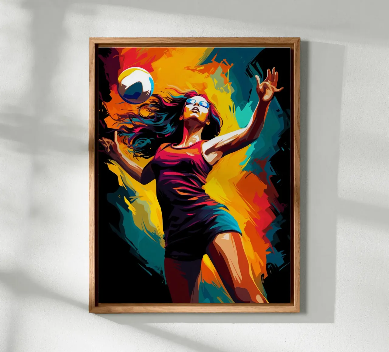 Volleyball Colorful 2 alluminio dibond da Mateo