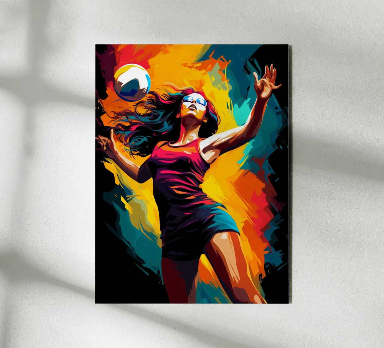Volleyball Colorful 2 alluminio dibond da Mateo
