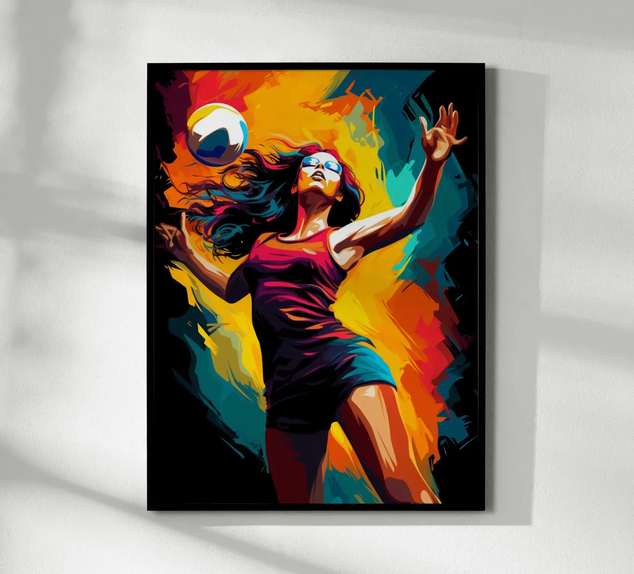 Volleyball Colorful 2 carta hahnemühle da Mateo