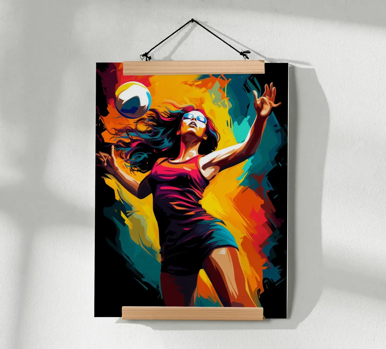 Volleyball Colorful 2 carta hahnemühle da Mateo