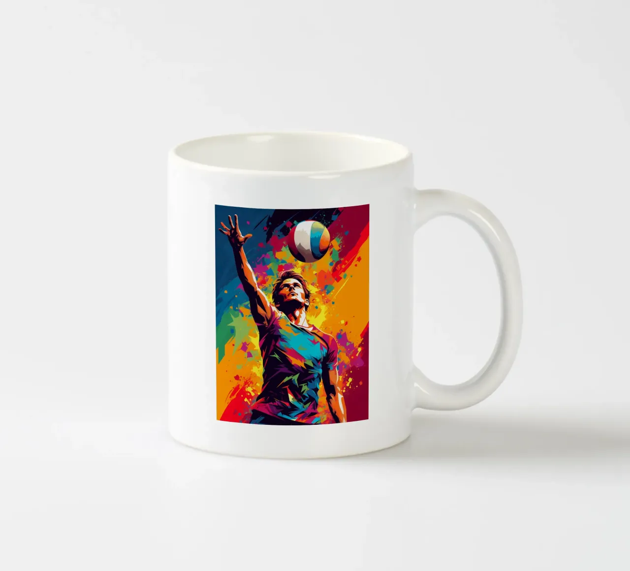 Volleyball Colorful 3 tazza in ceramica da Mateo