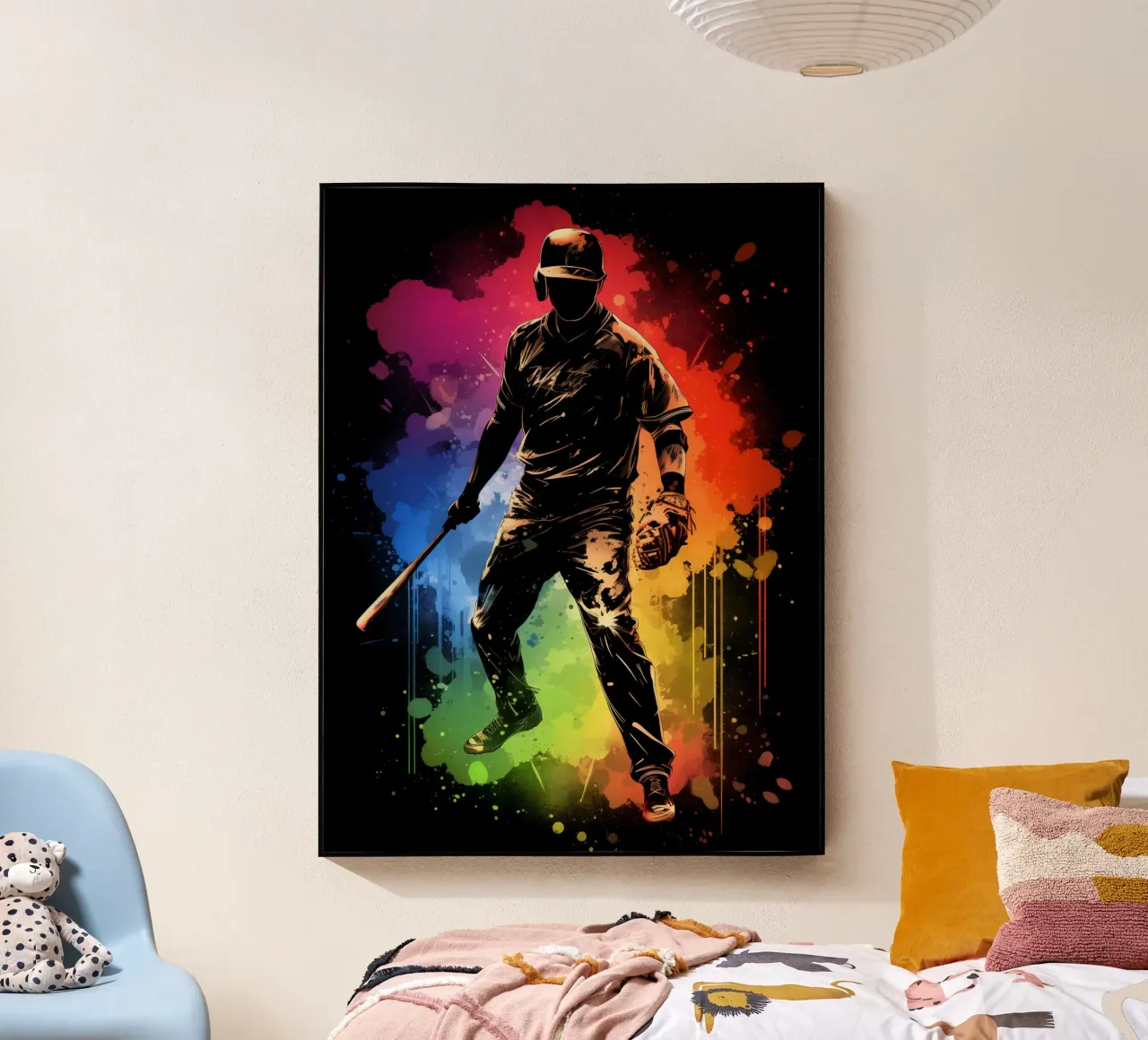 Baseball Colorful plexiglass da Mateo