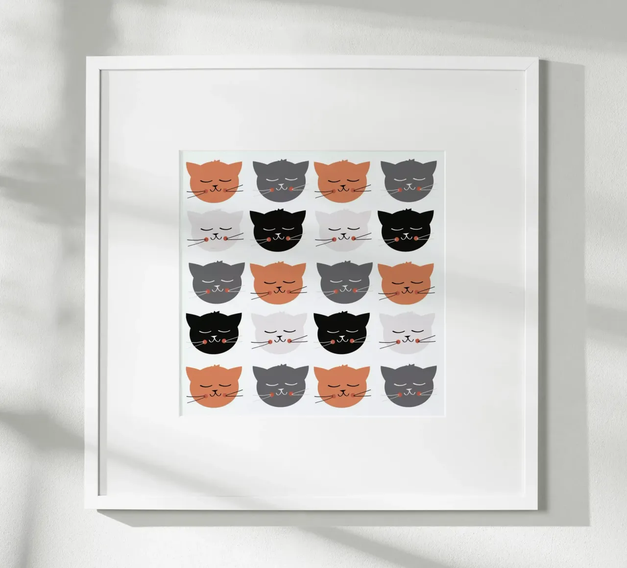 Cat Madness poster con telaio in plastica da Karin Bijlsma