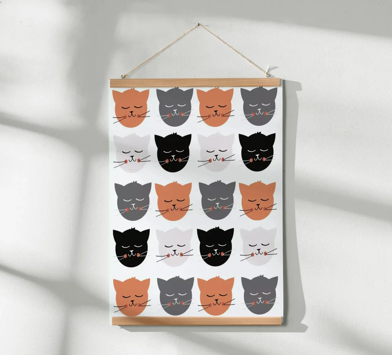 Cat Madness poster con telaio in plastica da Karin Bijlsma