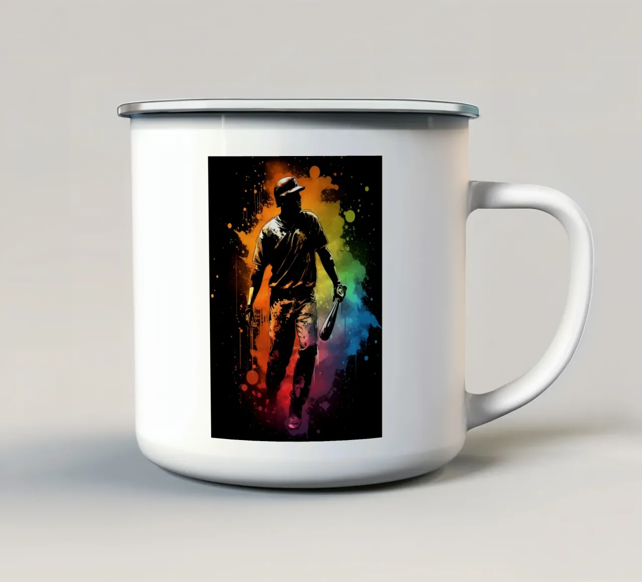 Baseball Colorful 2 tazza in smalto da Mateo
