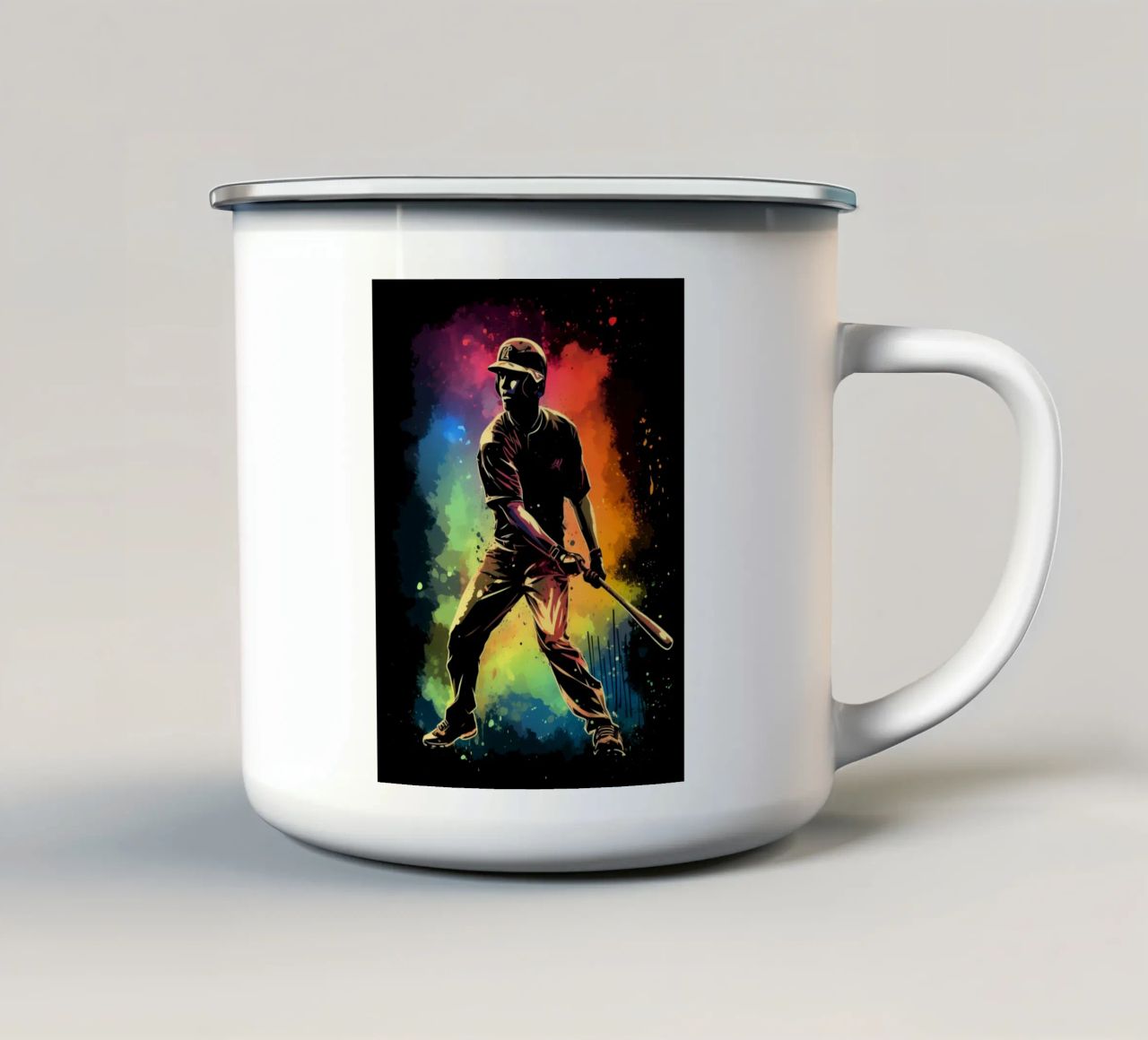 Baseball Colorful 3 tazza in smalto da Mateo