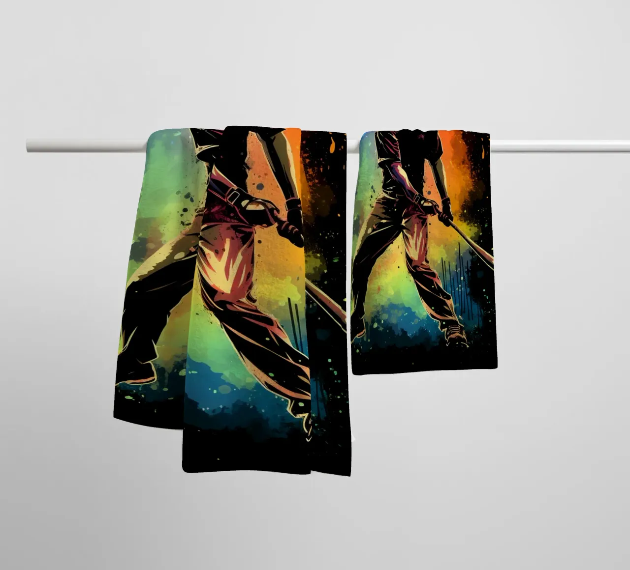 Baseball Colorful 3 towel by Mateo