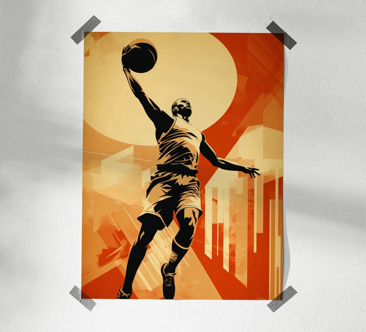 Basketball Vintage Retro poster by Mateo