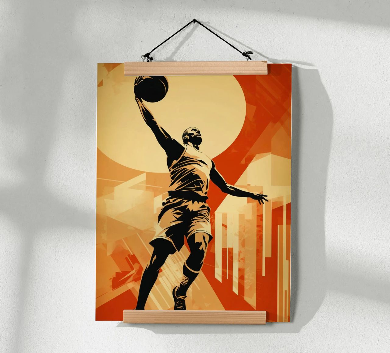 Basketball Vintage Retro poster by Mateo