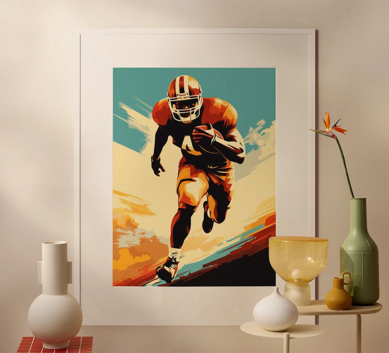 American Football Vintage Retro poster by Mateo