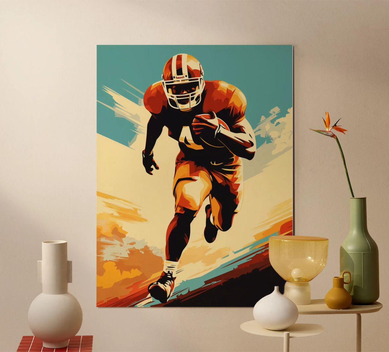 American Football Vintage Retro poster by Mateo