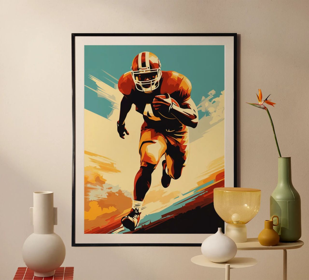 American Football Vintage Retro poster by Mateo