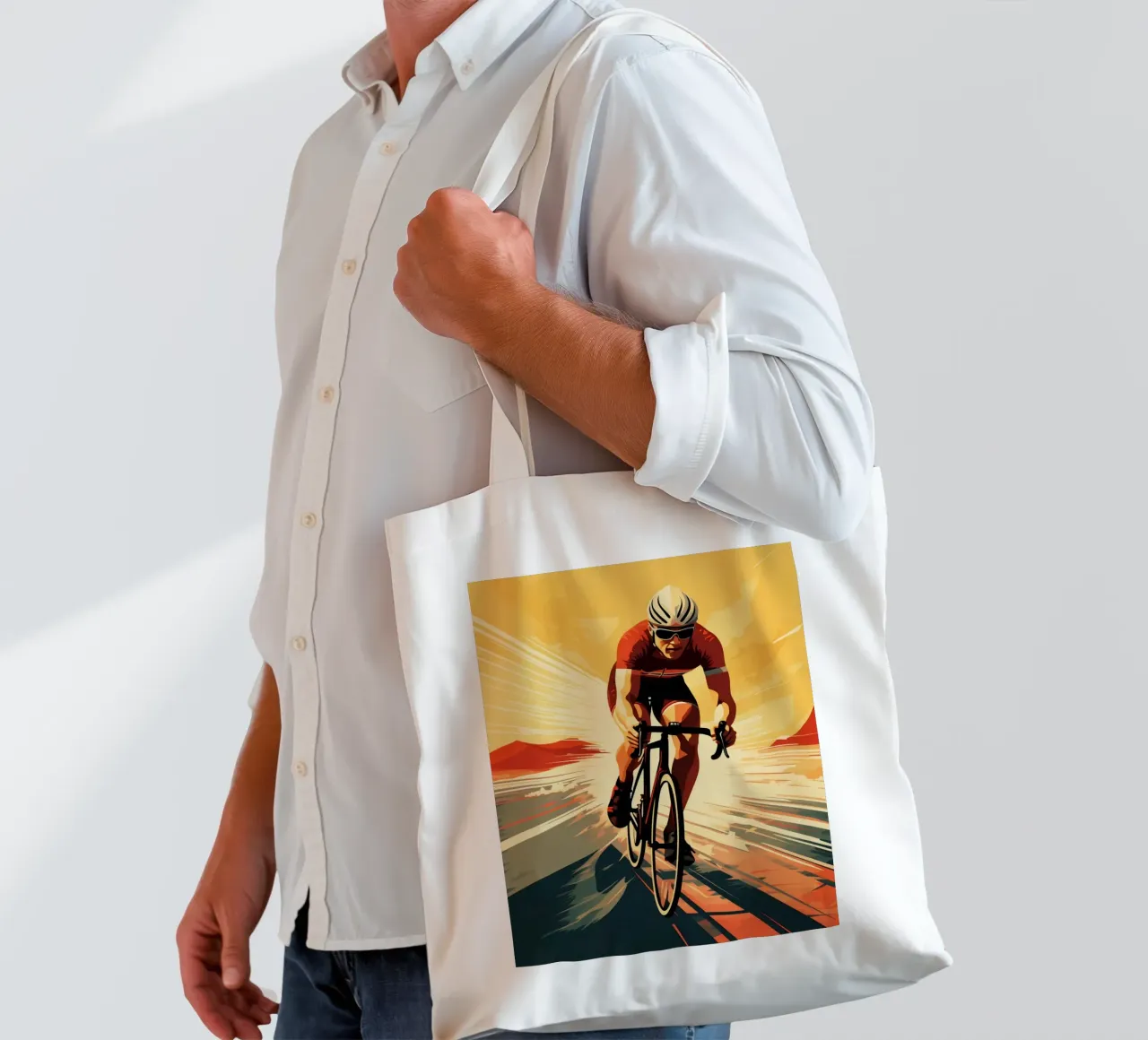 Triathlon Vintage Retro borsa in juta da Mateo