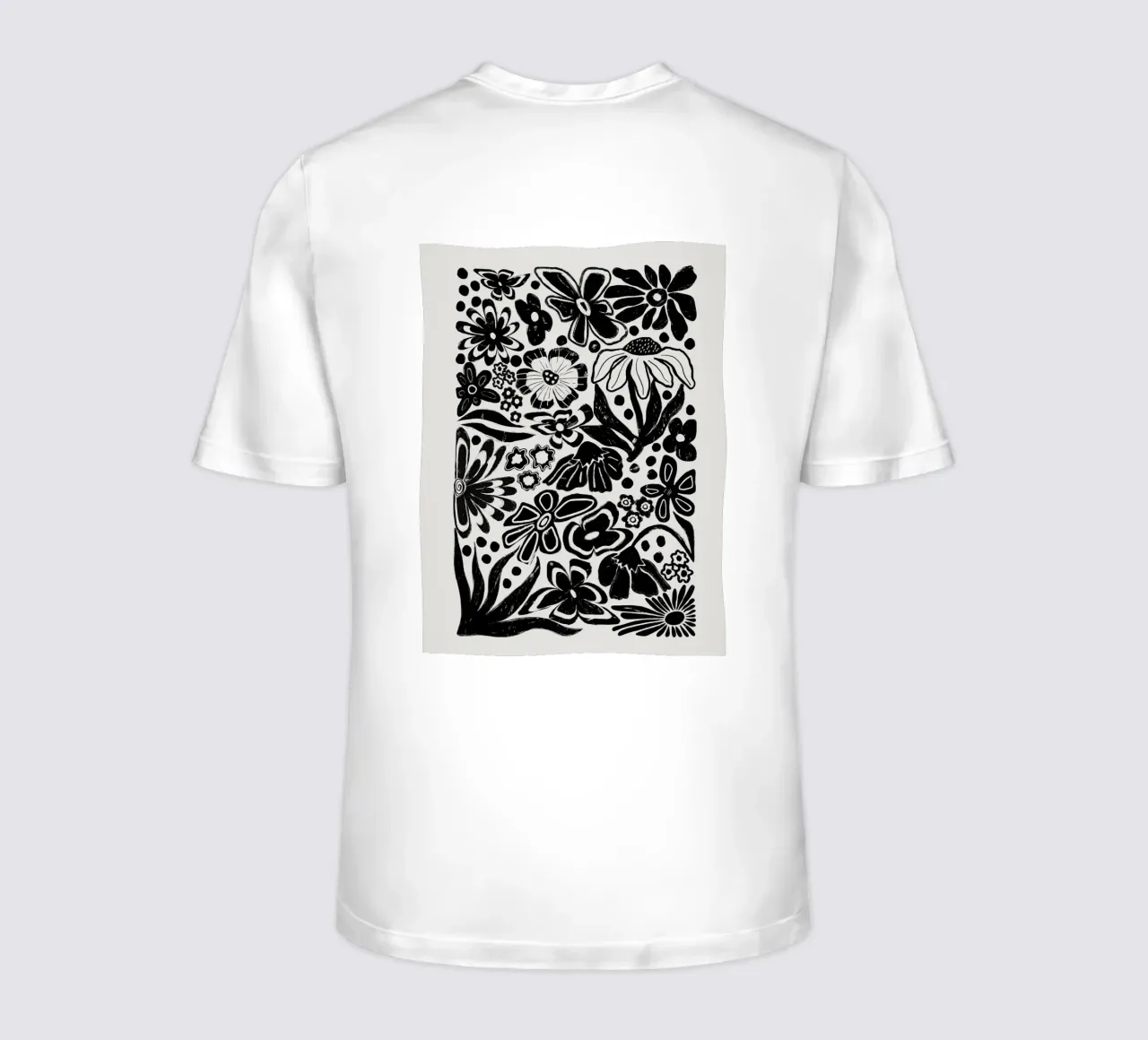 Black Spring Flowers t-shirt by ni-ja artboutique