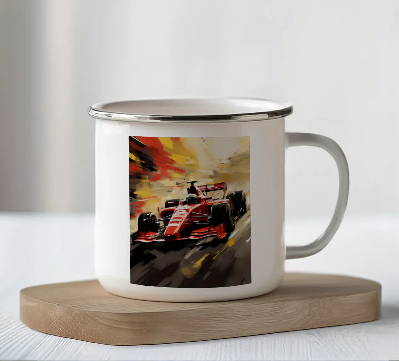 F1 Racing emaille mok van Mateo
