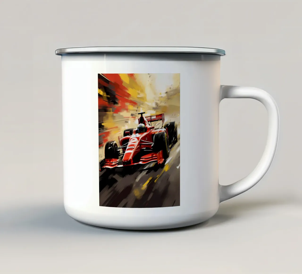 F1 Racing emaille mok van Mateo