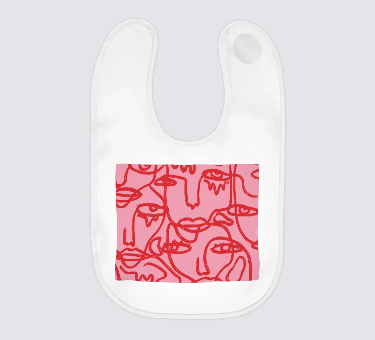 Blushing Faces: Red & Pink bavaglino da ni-ja artboutique