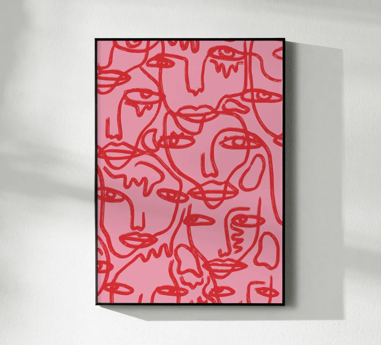 Blushing Faces: Red & Pink plexiglass da ni-ja artboutique