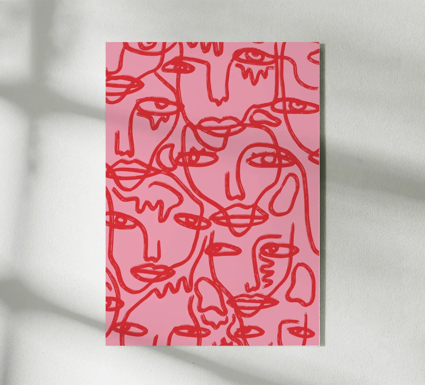 Blushing Faces: Red & Pink plexiglass da ni-ja artboutique