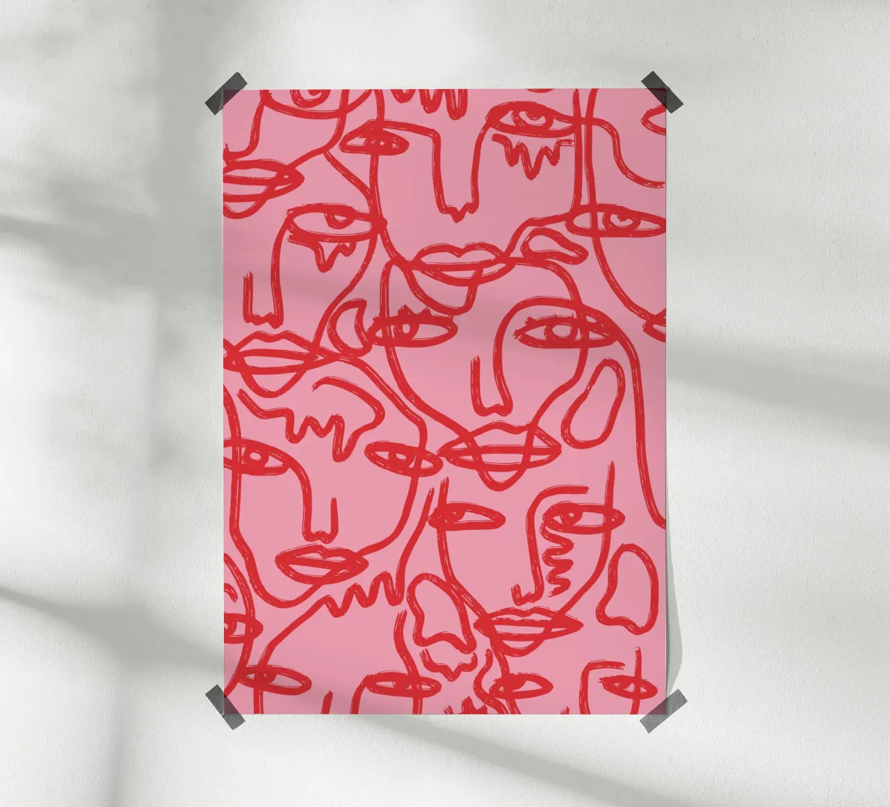 Blushing Faces: Red & Pink carta hahnemühle da ni-ja artboutique