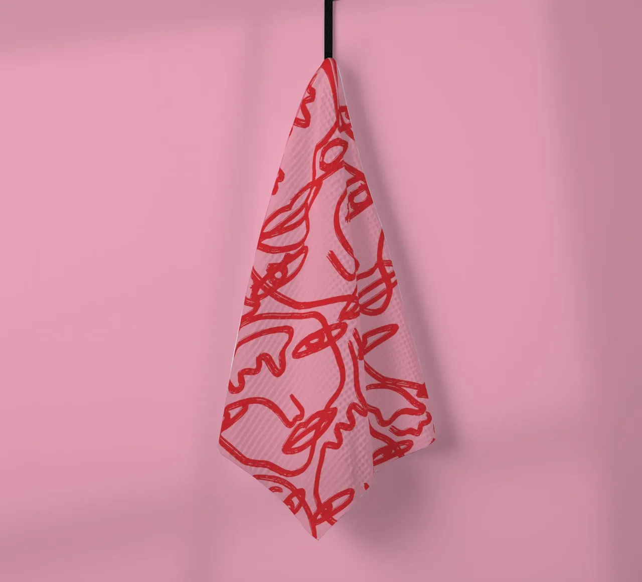 Blushing Faces: Red & Pink canovaccio da cucina da ni-ja artboutique
