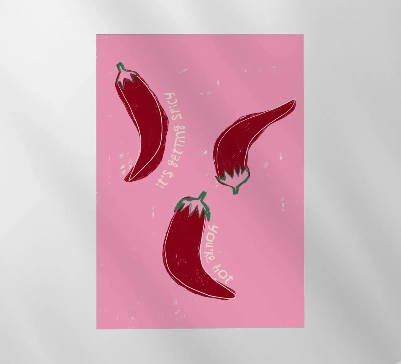 It‘s Getting Hot-Chillies pellicola backlit da ni-ja artboutique