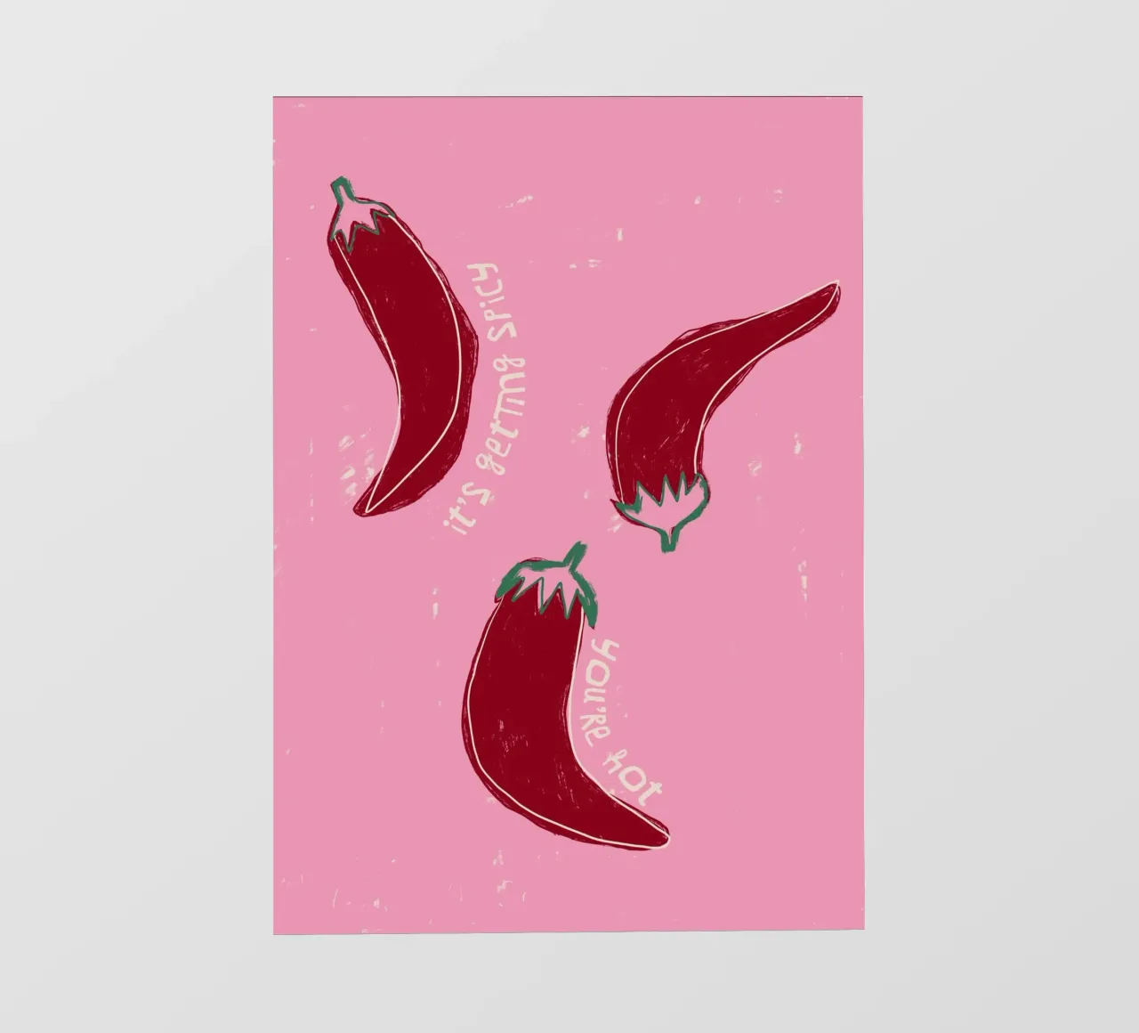 It‘s Getting Hot-Chillies pellicola backlit da ni-ja artboutique