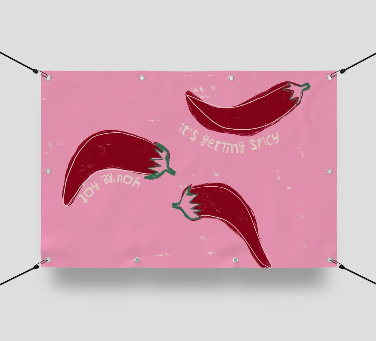 It‘s Getting Hot-Chillies telo in pvc da ni-ja artboutique