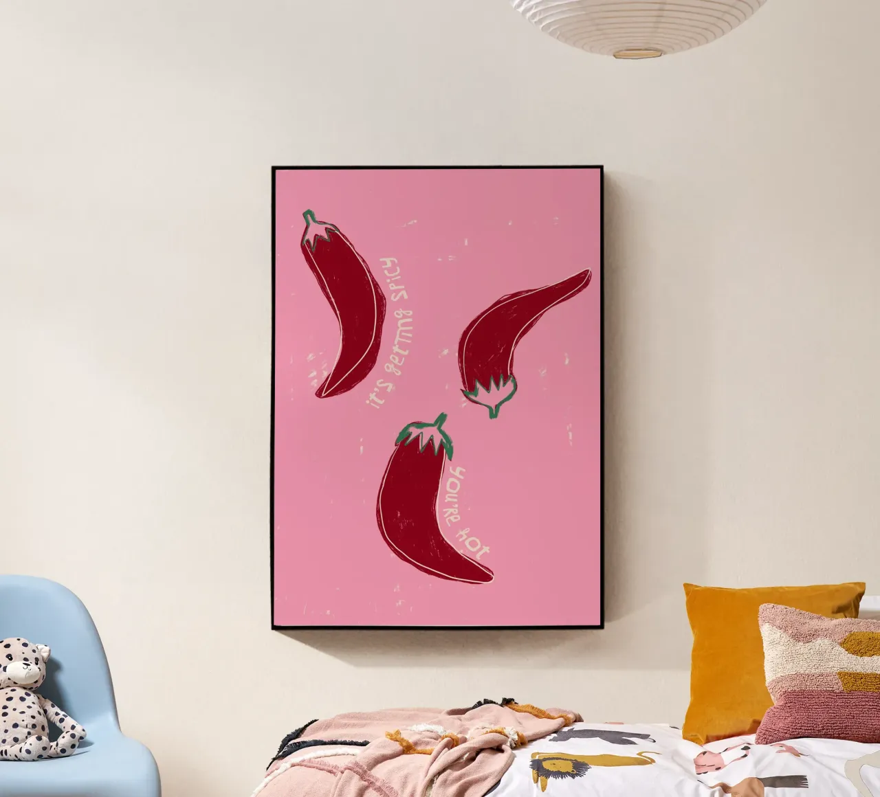 It‘s Getting Hot-Chillies acrylic glass by ni-ja artboutique