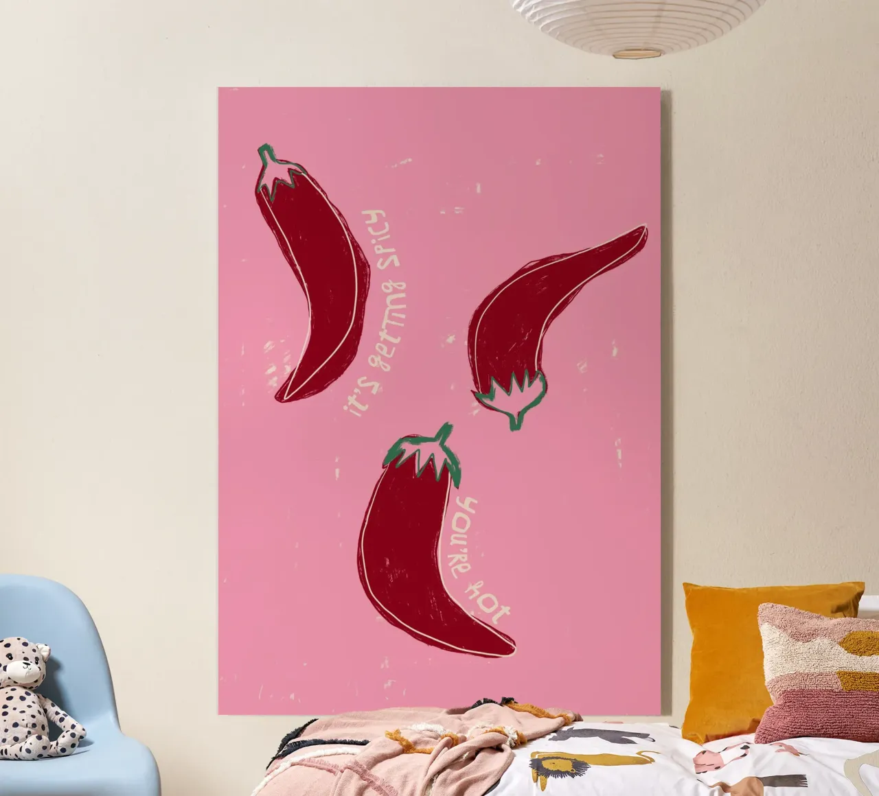It‘s Getting Hot-Chillies acrylic glass by ni-ja artboutique