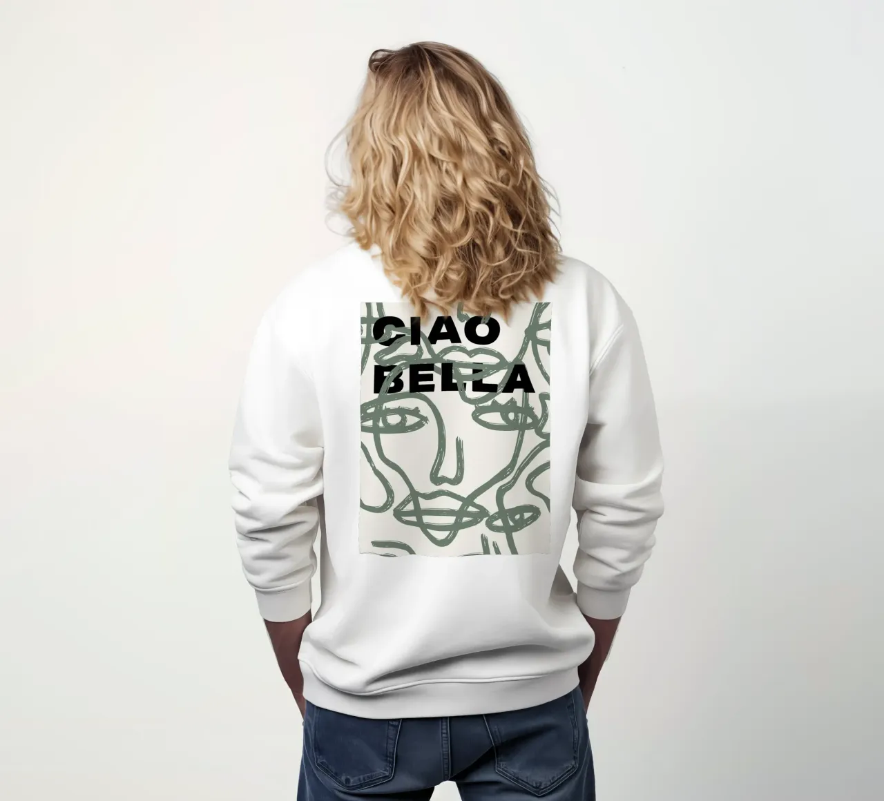 Ciao Bella - Faces Turn Green felpa da ni-ja artboutique