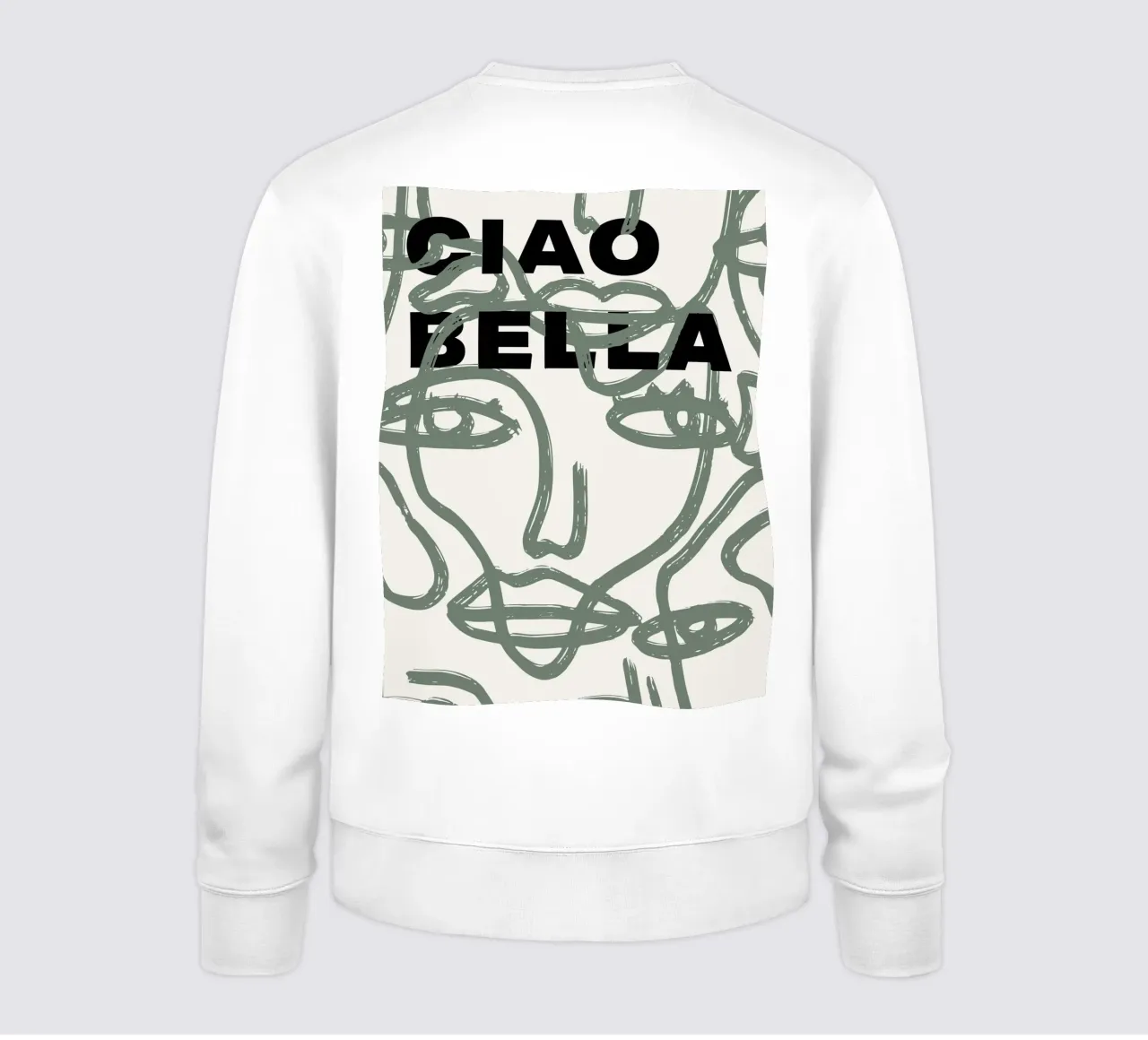 Ciao Bella - Faces Turn Green felpa da ni-ja artboutique
