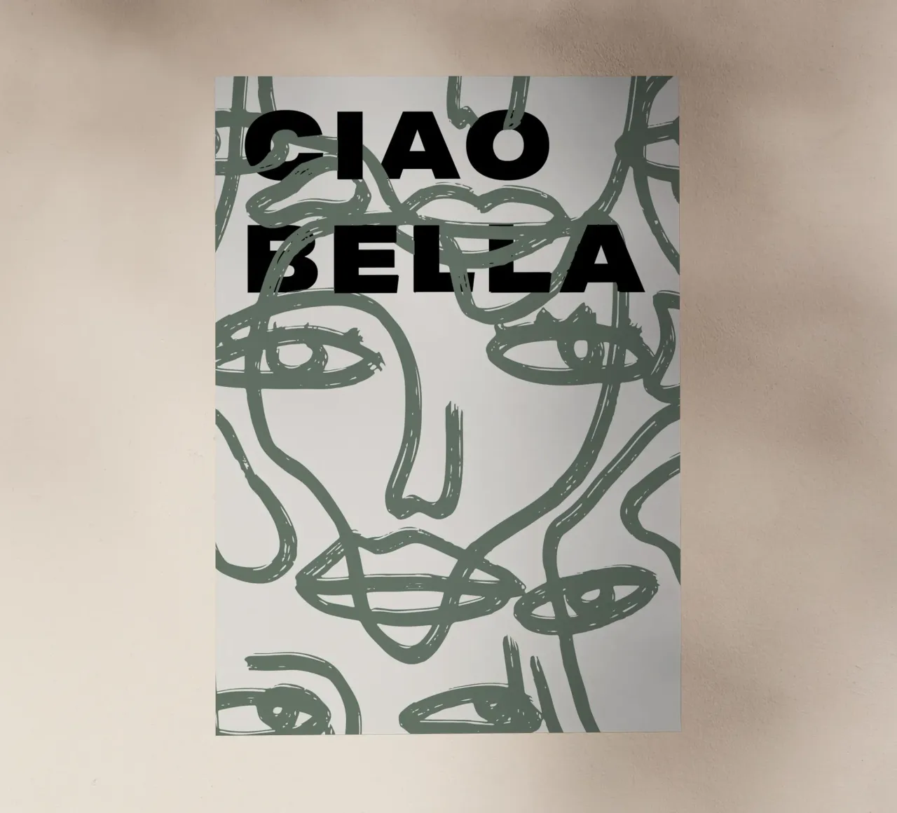 Ciao Bella - Faces Turn Green pellicola backlit da ni-ja artboutique