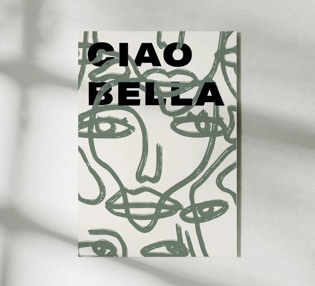 Ciao Bella - Faces Turn Green plexiglass da ni-ja artboutique