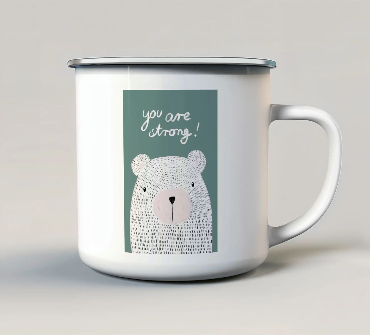 You are strong tazza in smalto da BAINAI KIDS