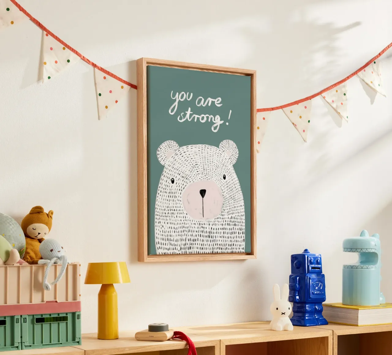 You are strong tela con Cornice a cassetta da BAINAI KIDS
