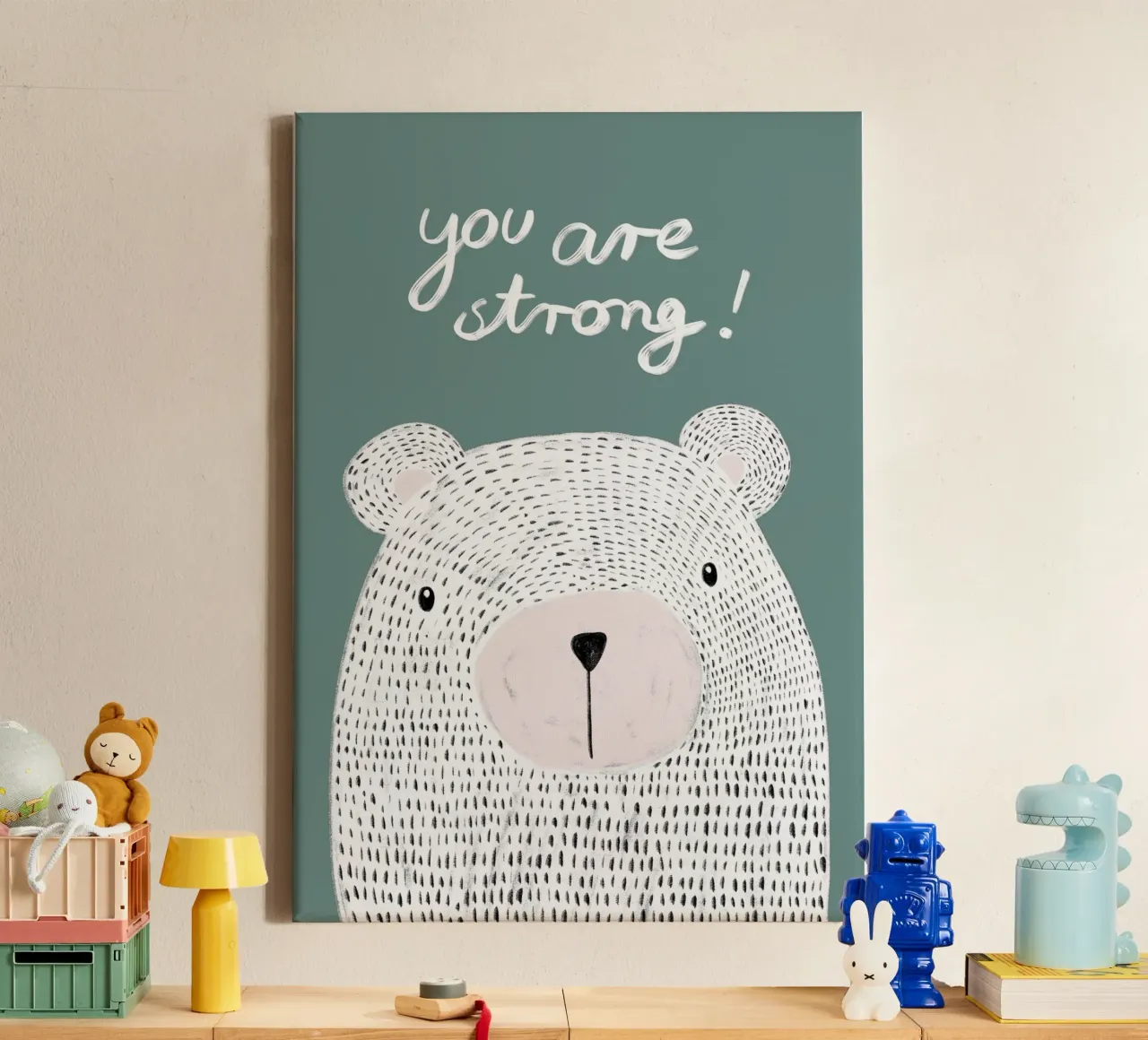 You are strong tela con Cornice a cassetta da BAINAI KIDS