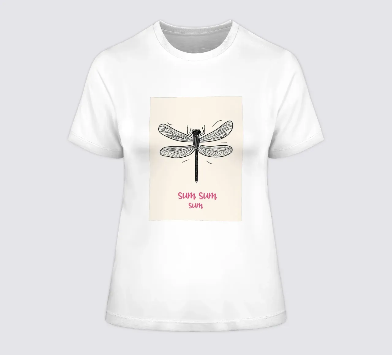 Volo della libellula Sum-Sum t-shirt da donna da Carinaprint