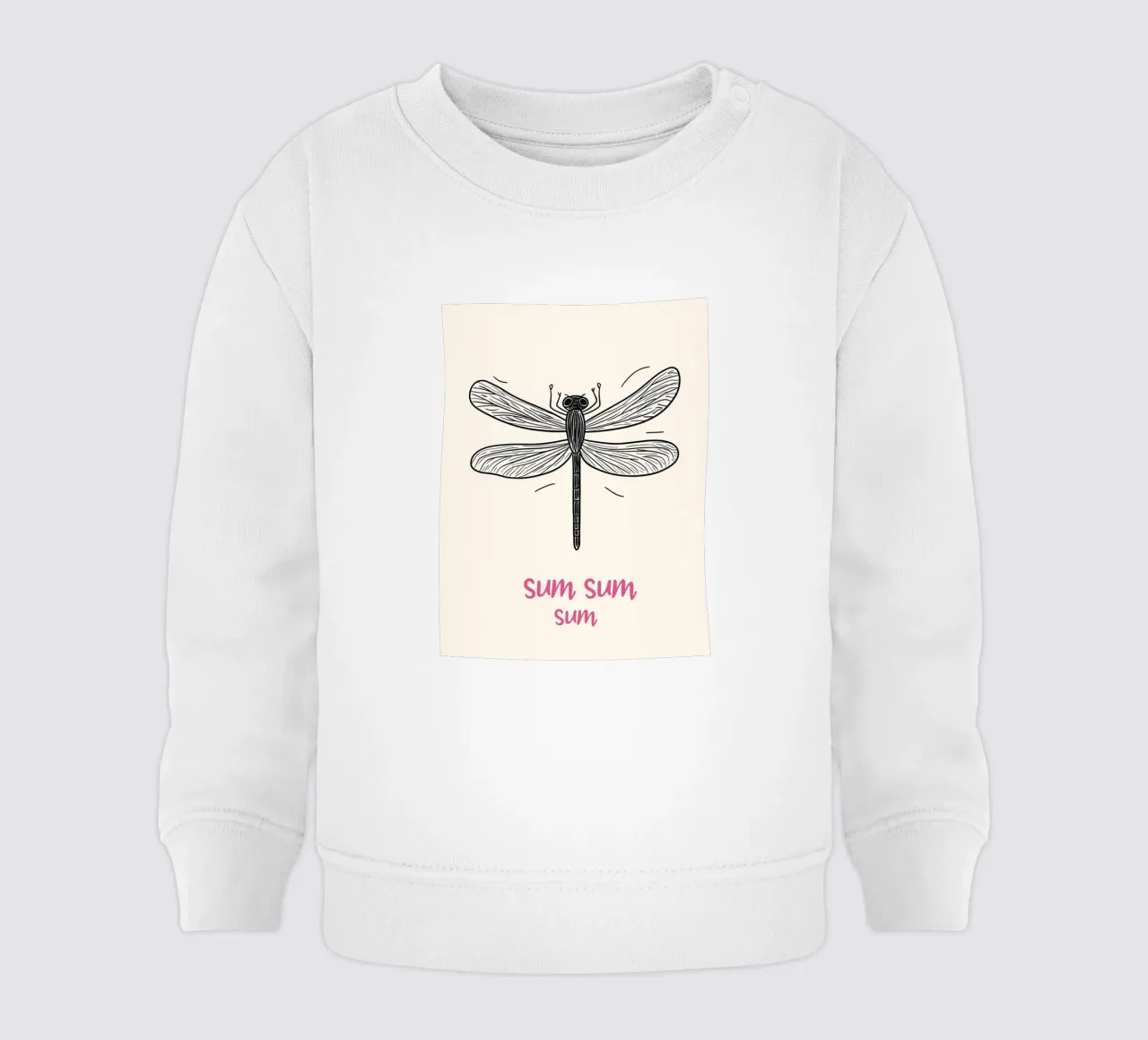 Volo della libellula Sum-Sum felpa neonato da Carinaprint