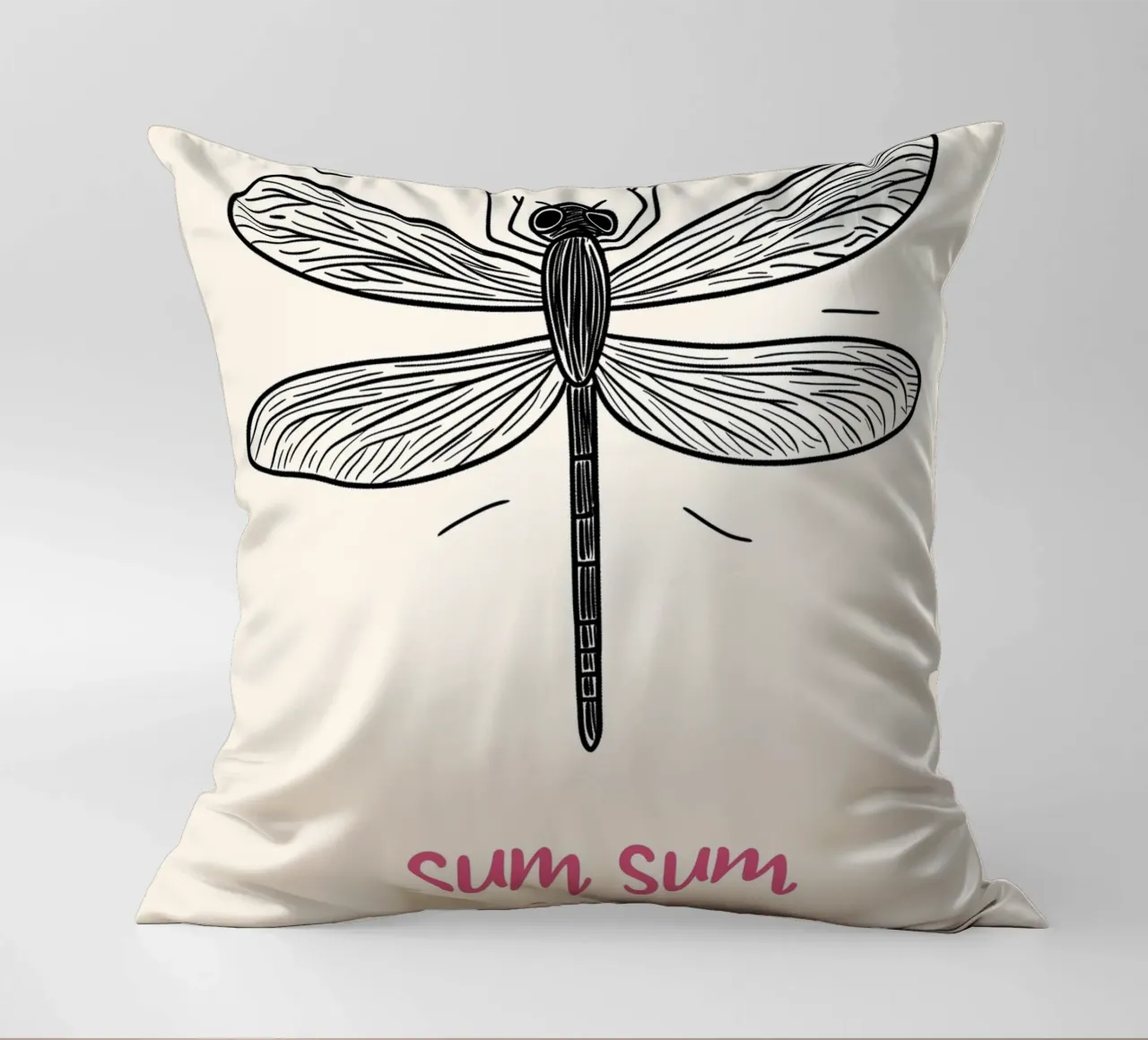 Volo della libellula Sum-Sum cuscino da Carinaprint