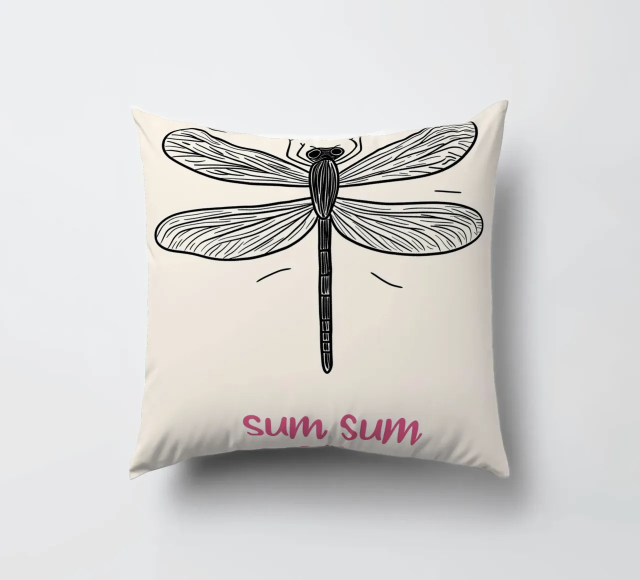 Volo della libellula Sum-Sum cuscino da Carinaprint