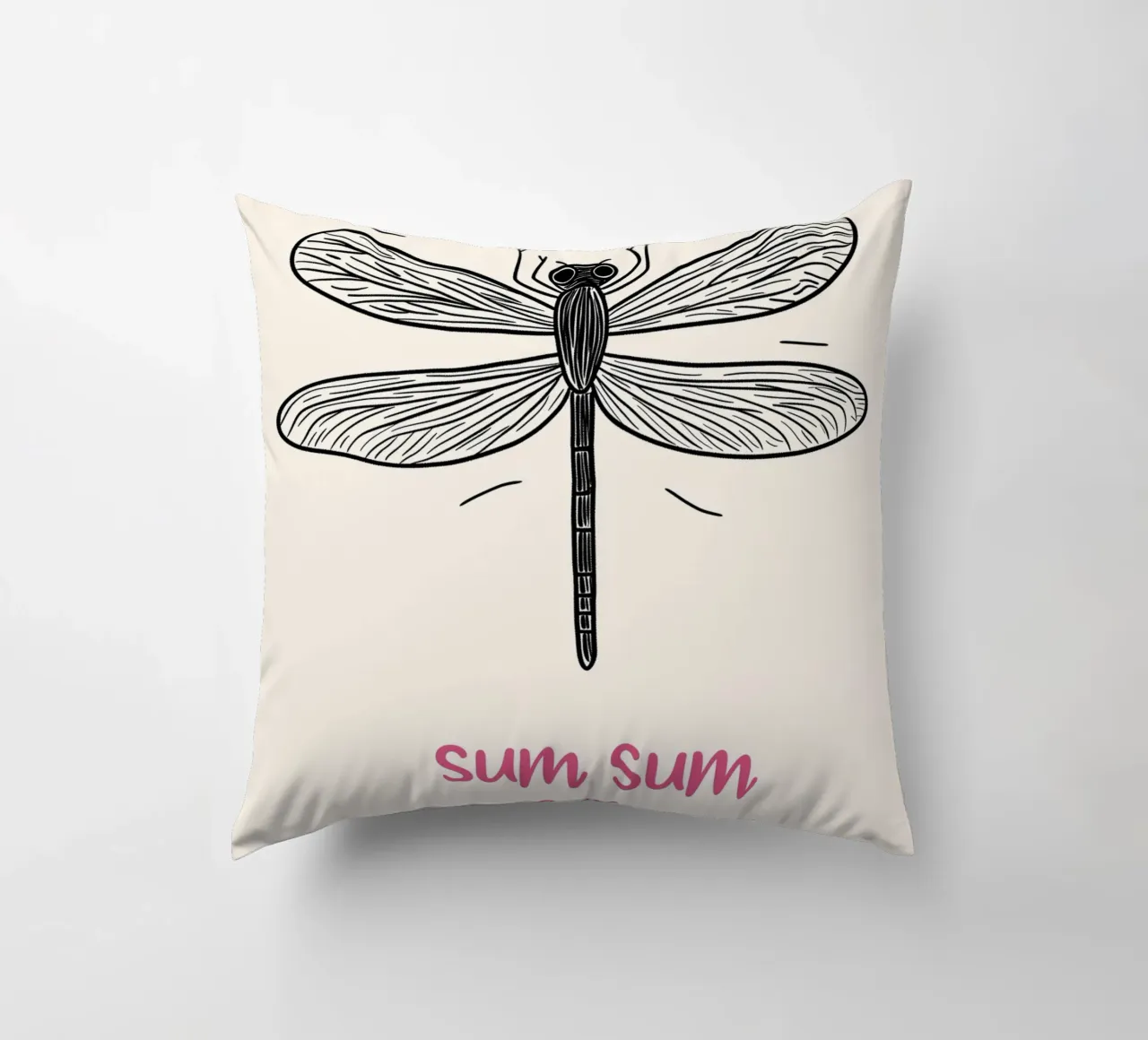 Volo della libellula Sum-Sum cuscino da Carinaprint