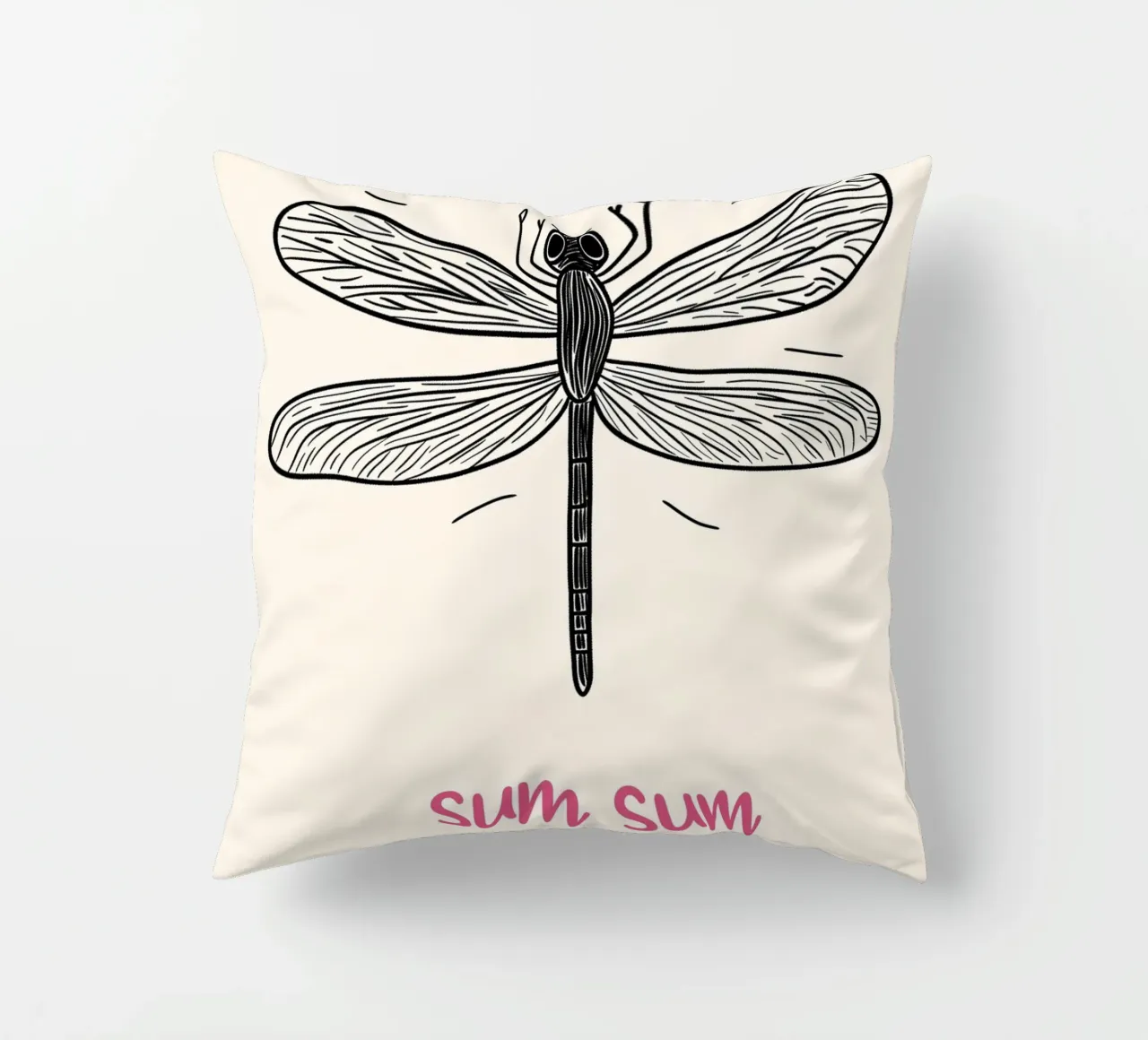 Volo della libellula Sum-Sum cuscino da Carinaprint