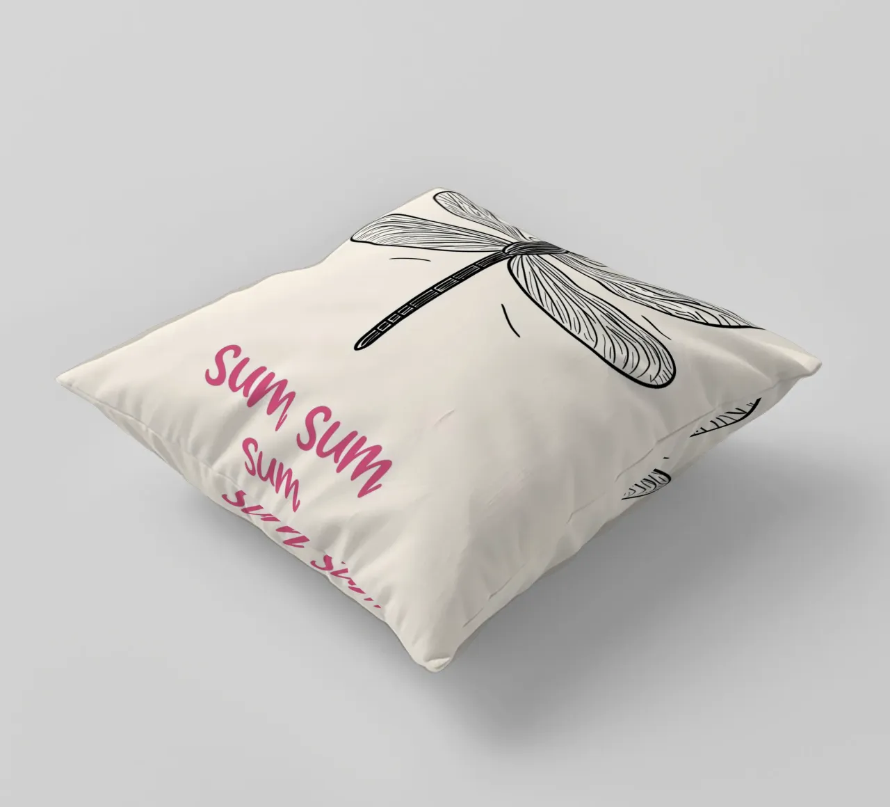 Volo della libellula Sum-Sum cuscino da Carinaprint